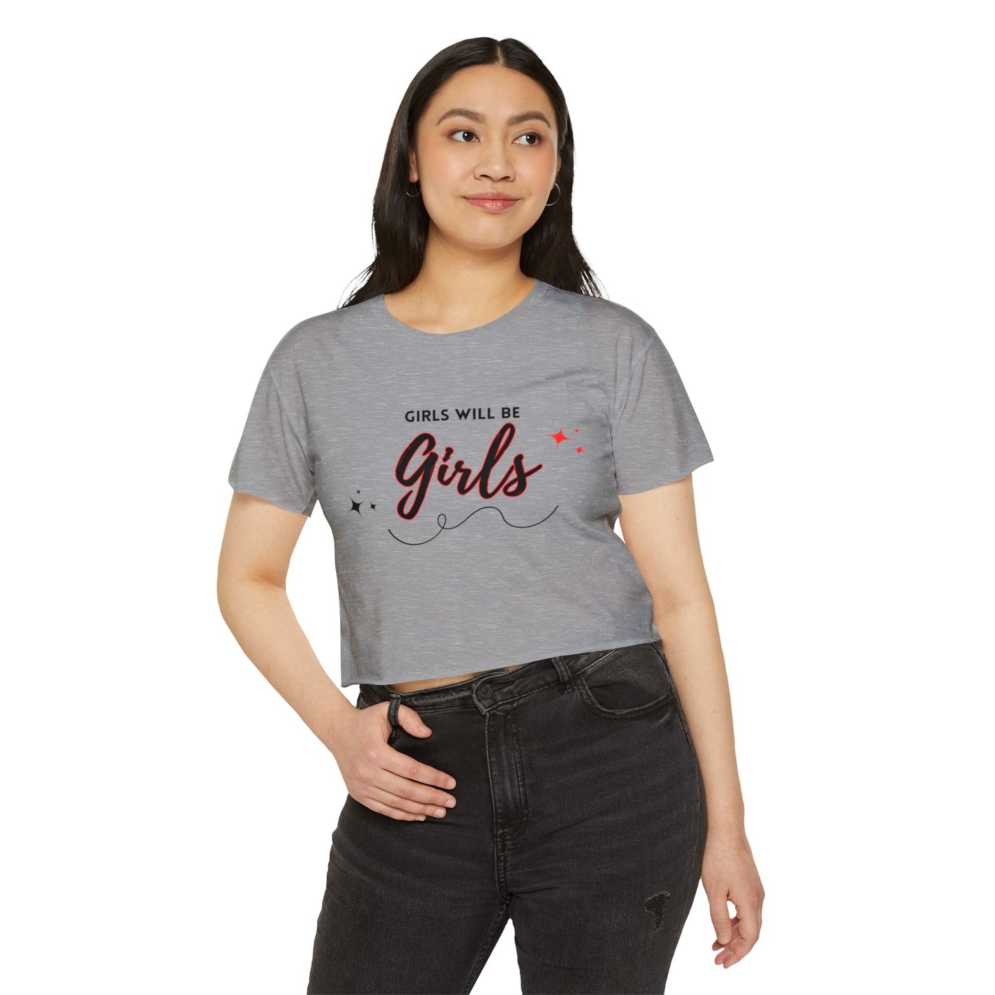 Women's Festival Crop Top - "Girls Will Be Girls"| Cute Summer Top, Festival Wear, Casual Chic, Gift for Best Friend, Everyday Style