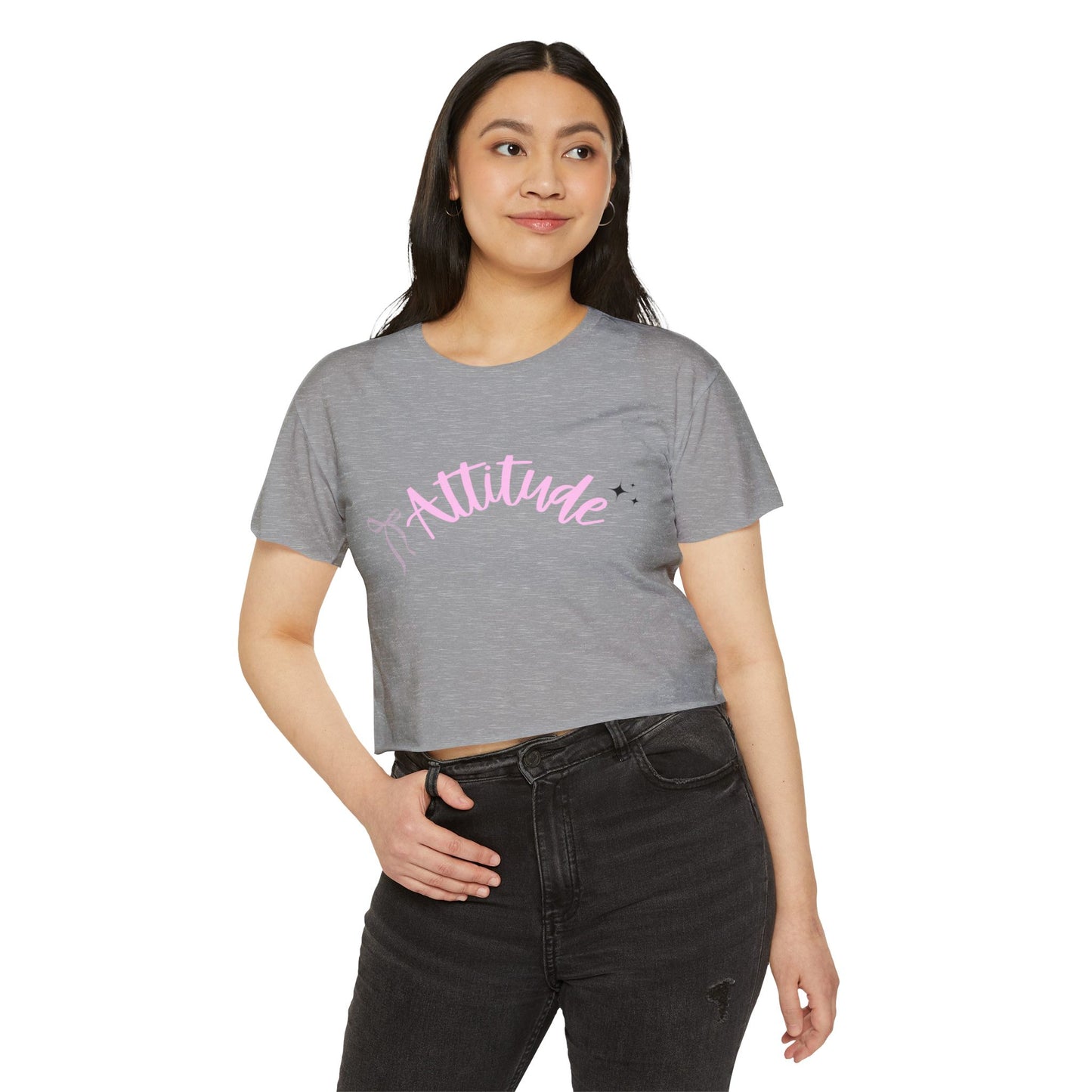 Women's Festival Crop Top - Attitude Tee, Summer Fashion, Concert Outfits, Casual Wear, Gift for Her