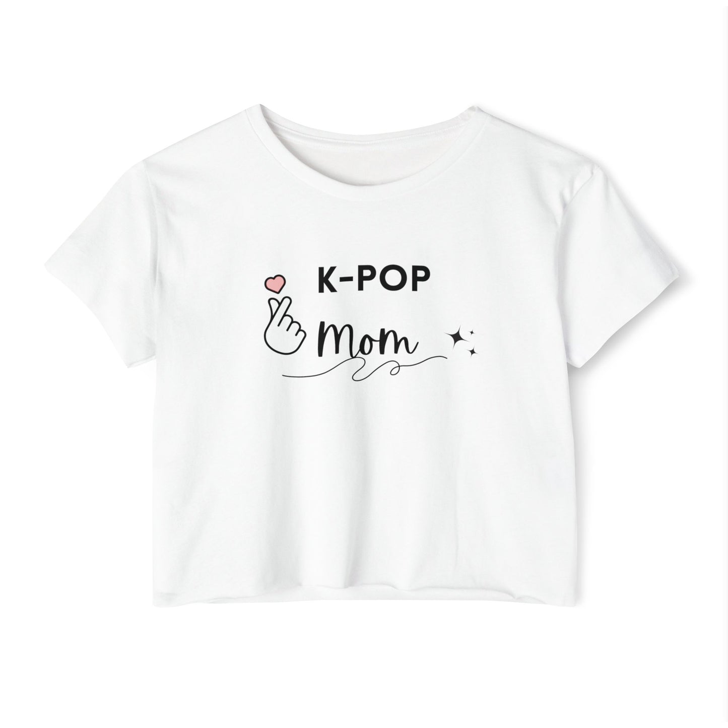 Women's Festival Crop Top - K-Pop Mom| Cute Summer Top, Festival Wear, Casual Chic, Gift for Best Friend, Everyday Style