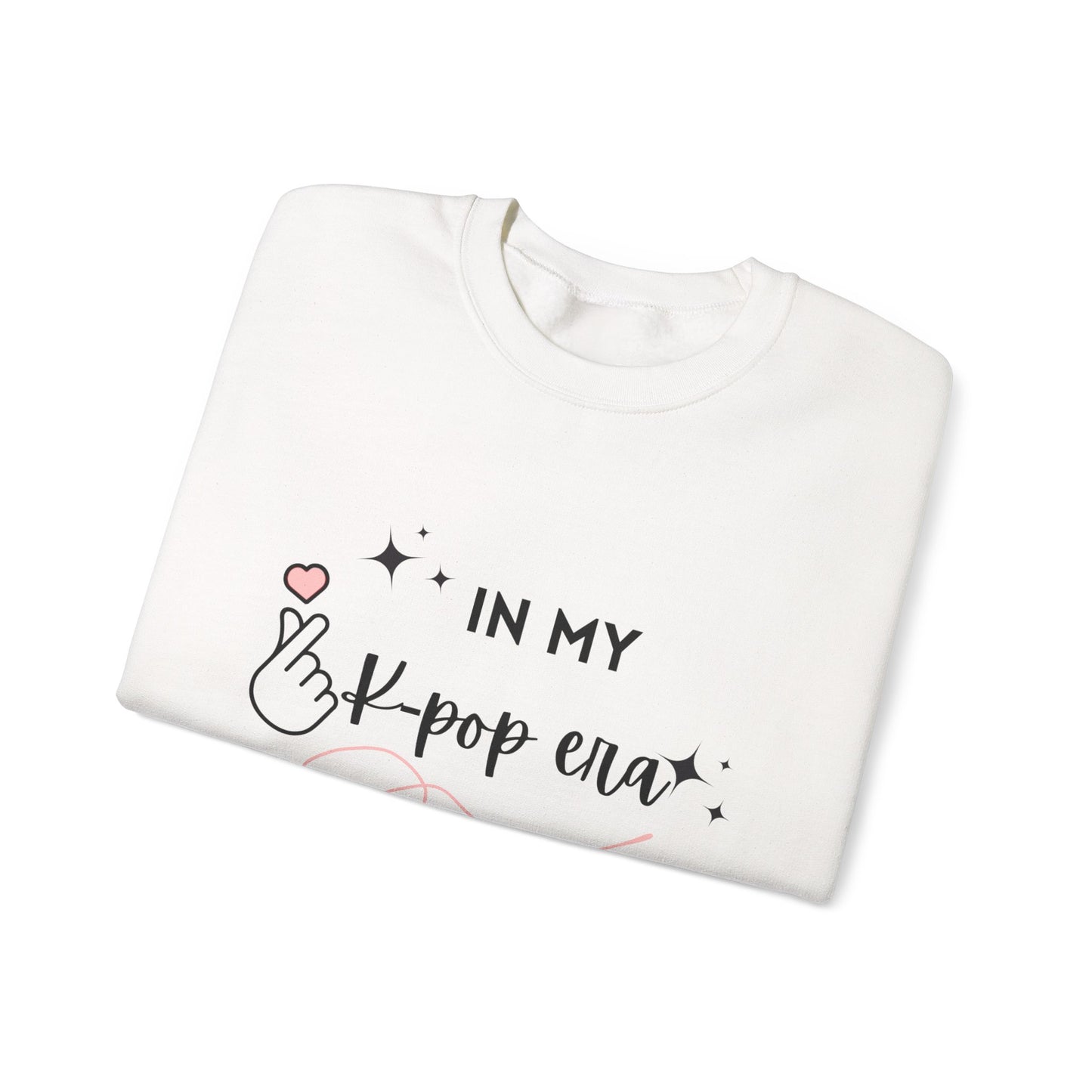 K-Pop Era Crewneck Sweatshirt, Cute Unisex K-Pop Sweatshirt, Cozy Gift for Fans, Trendy Streetwear, Soft Casual Sweatshirt