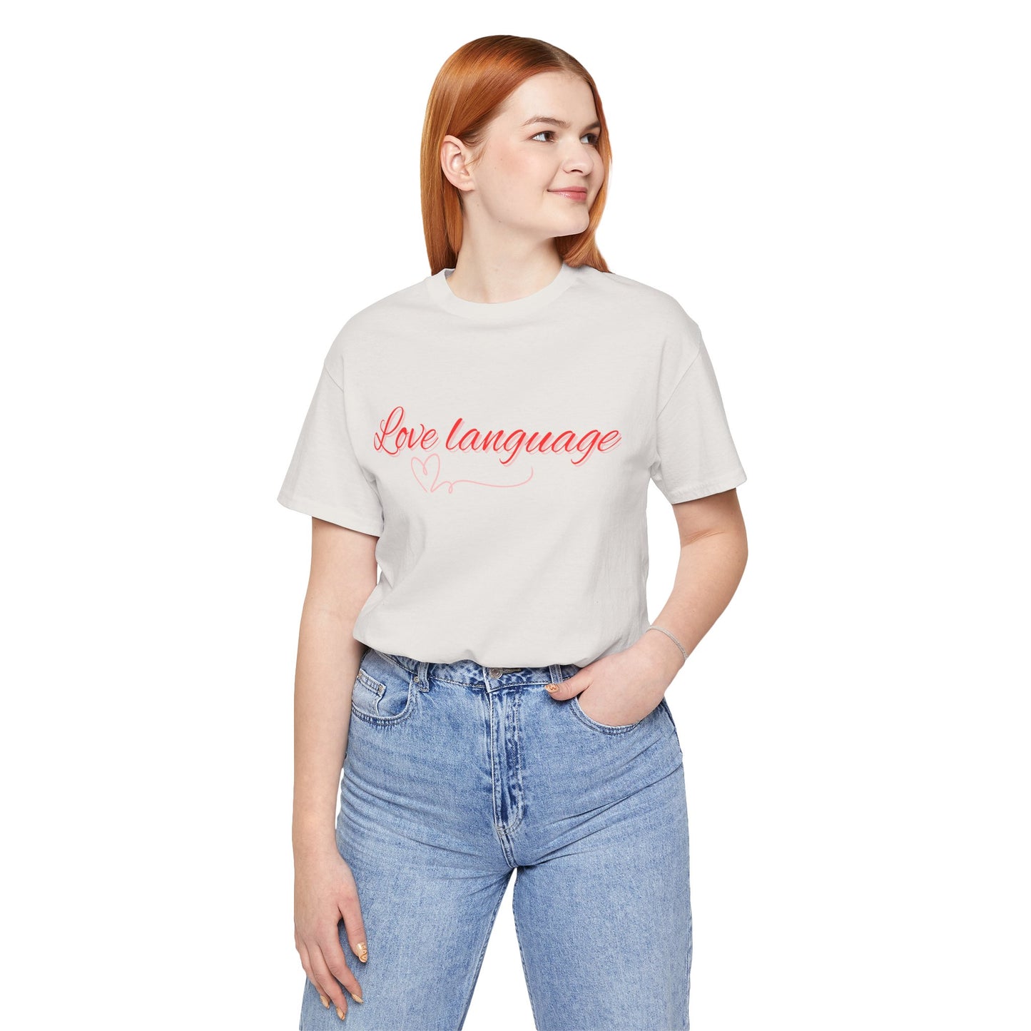 Love Language Tee, Unisex Graphic T-Shirt, Funny Couples Gift, Heartfelt Conversation Starter, Valentine's Day Apparel, [...]