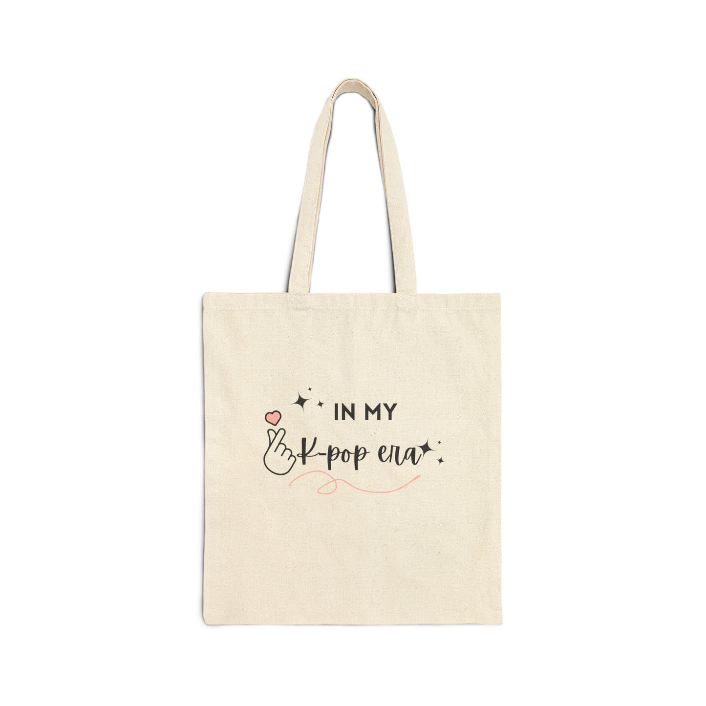 K-Pop Fan Cotton Canvas Tote Bag, Eco-Friendly Bag, Music Lover's Gift, Concert Essential, Cute Shopping Bag