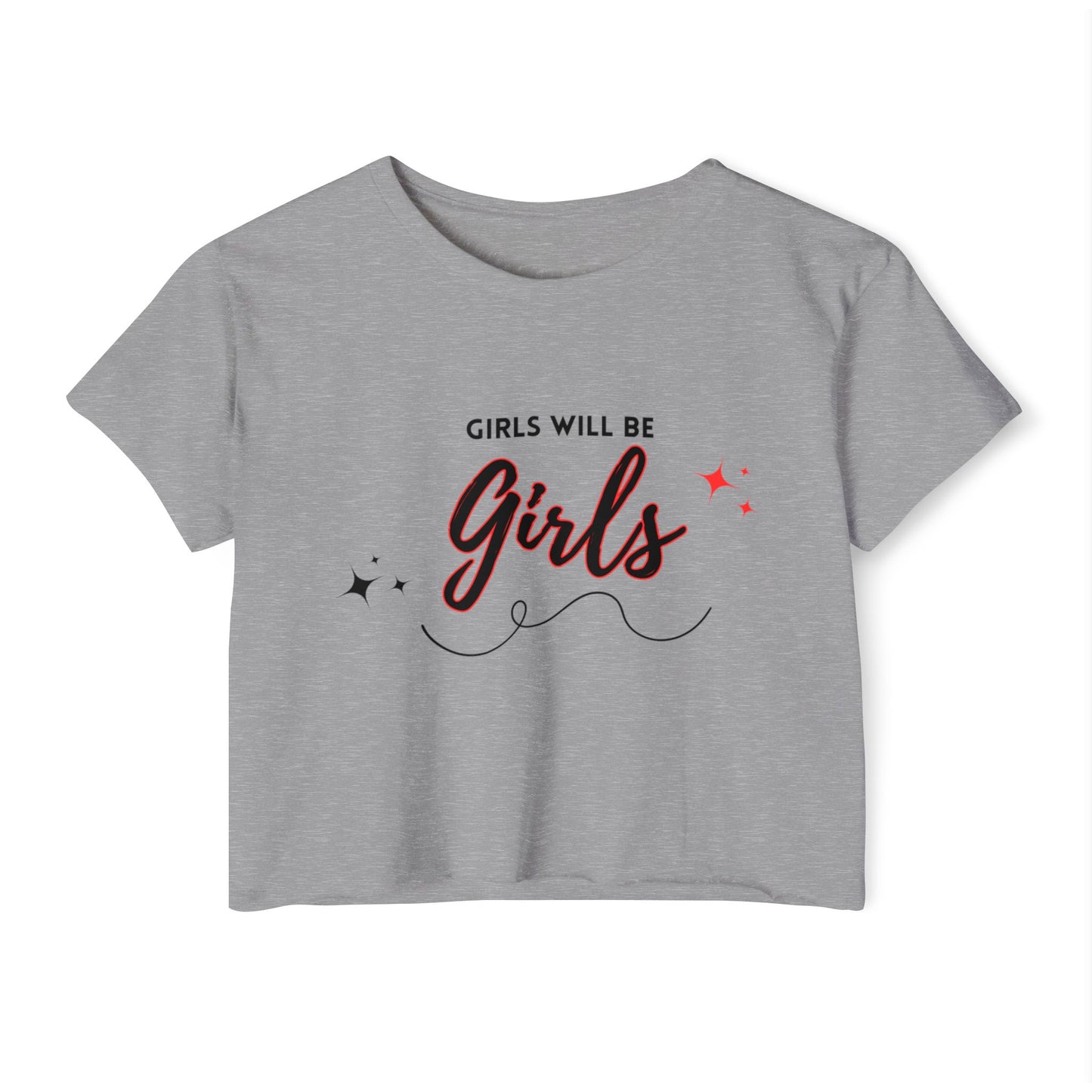 Women's Festival Crop Top - "Girls Will Be Girls"| Cute Summer Top, Festival Wear, Casual Chic, Gift for Best Friend, Everyday Style