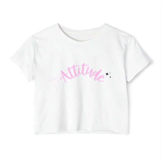 Women's Festival Crop Top - Attitude Tee, Summer Fashion, Concert Outfits, Casual Wear, Gift for Her
