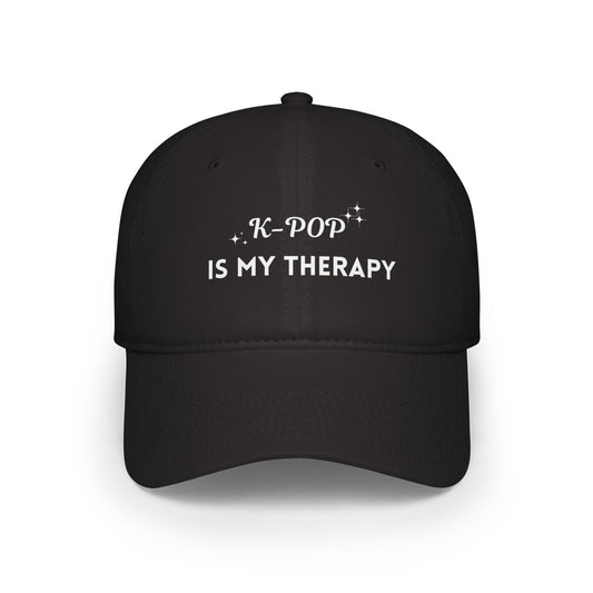 K-Pop is Therapy Baseball Cap, Trendy Hat for Music Lovers, Perfect Gift for Fans, Casual Wear, Festivals, Birthday