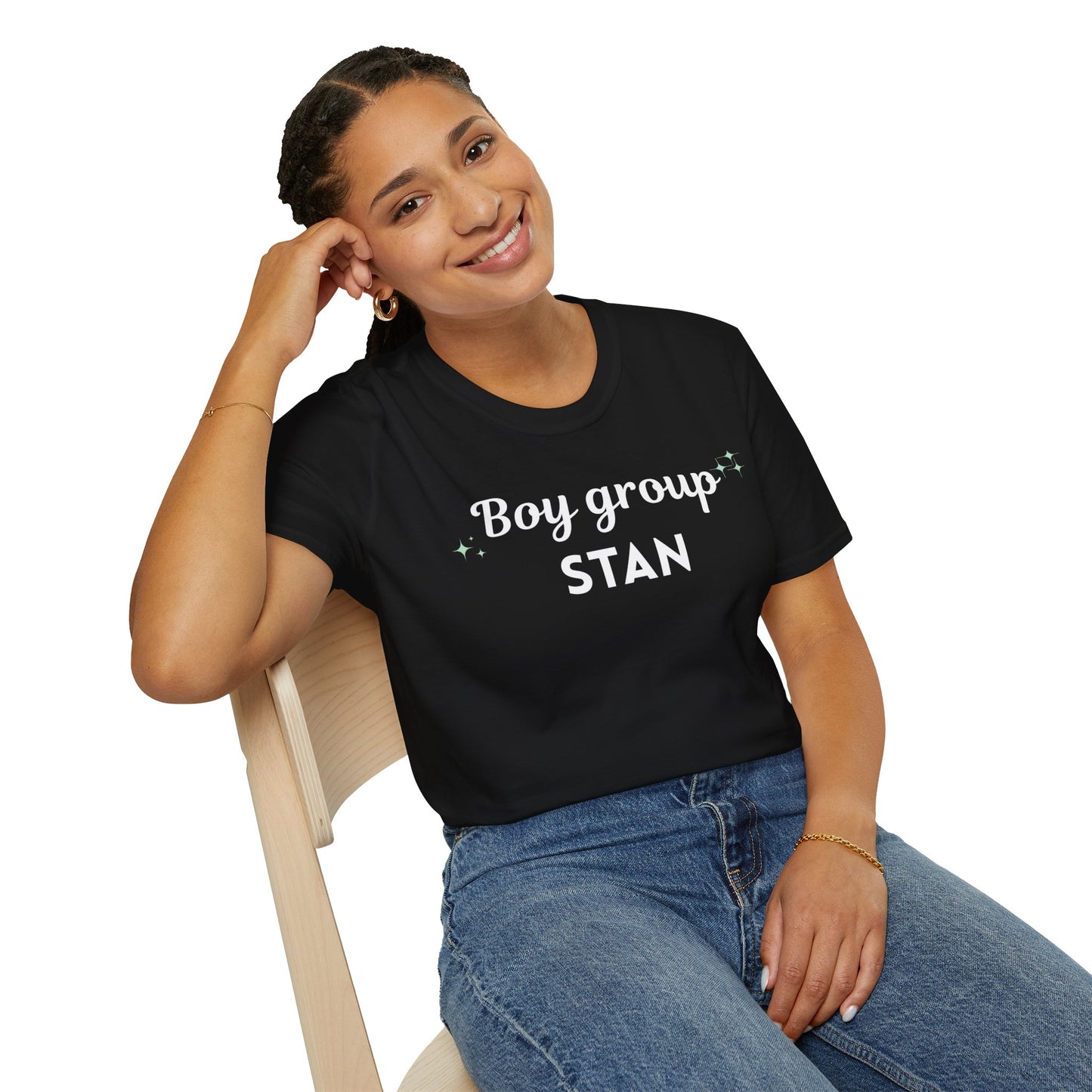 Boy Group Stan T-Shirt | Unisex Softstyle Tee for Fans | Perfect for Concerts, Casual Wear, Gifts