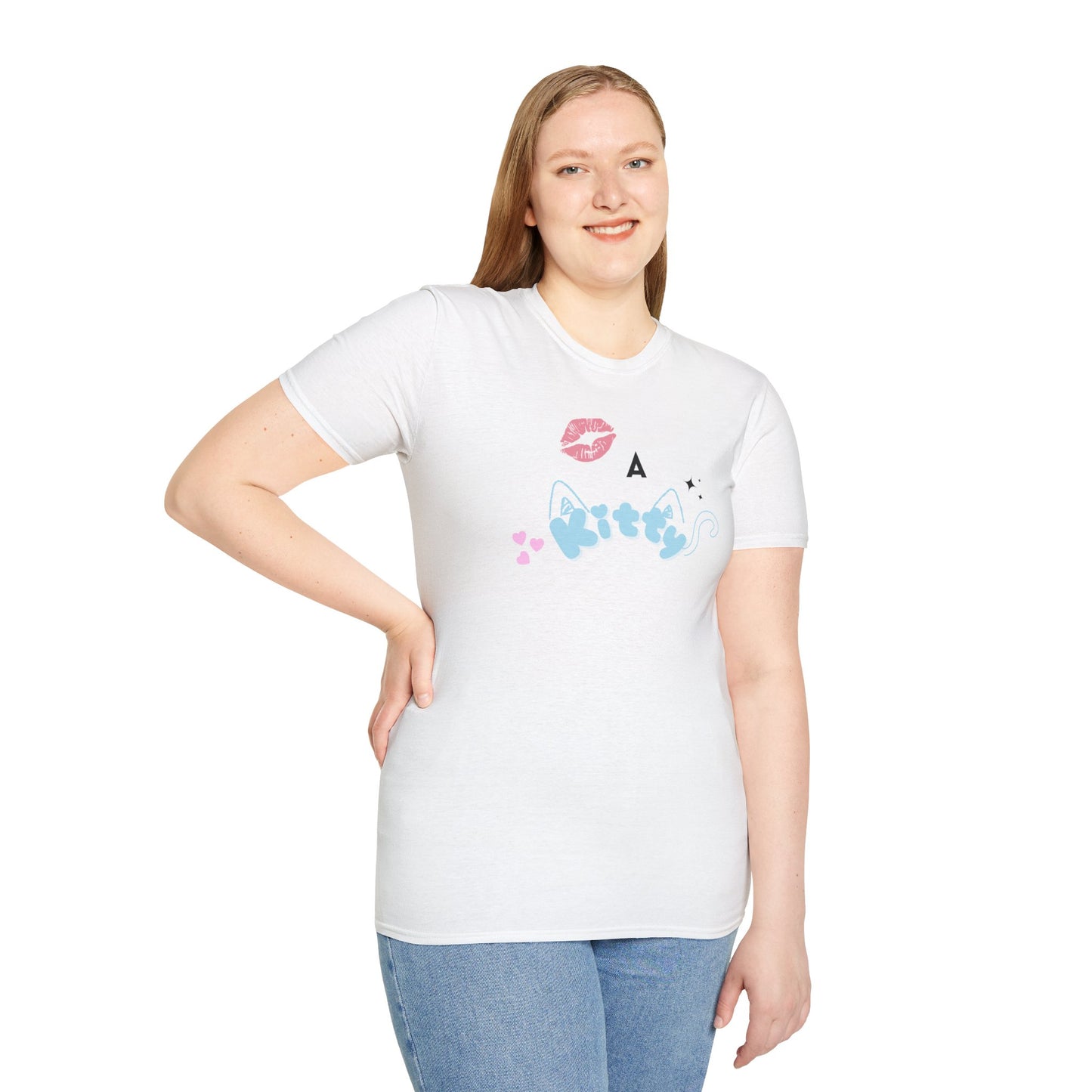 Kiss a Cat Unisex T-Shirt, Fun Graphic Tee, Animal Lover's Gift, Kawaii Apparel, Gift for Cat Lovers, Birthday Present