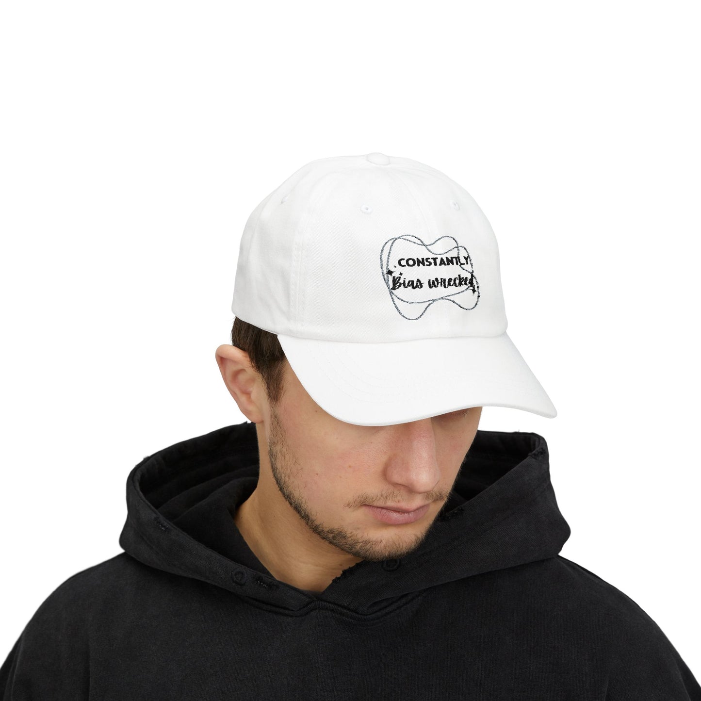 Constantly Bias Wrecked Dad Cap, Funny Cap, Unisex Hat, Gift for Dads, Casual Style, Everyday Wear, Statement Headwear
