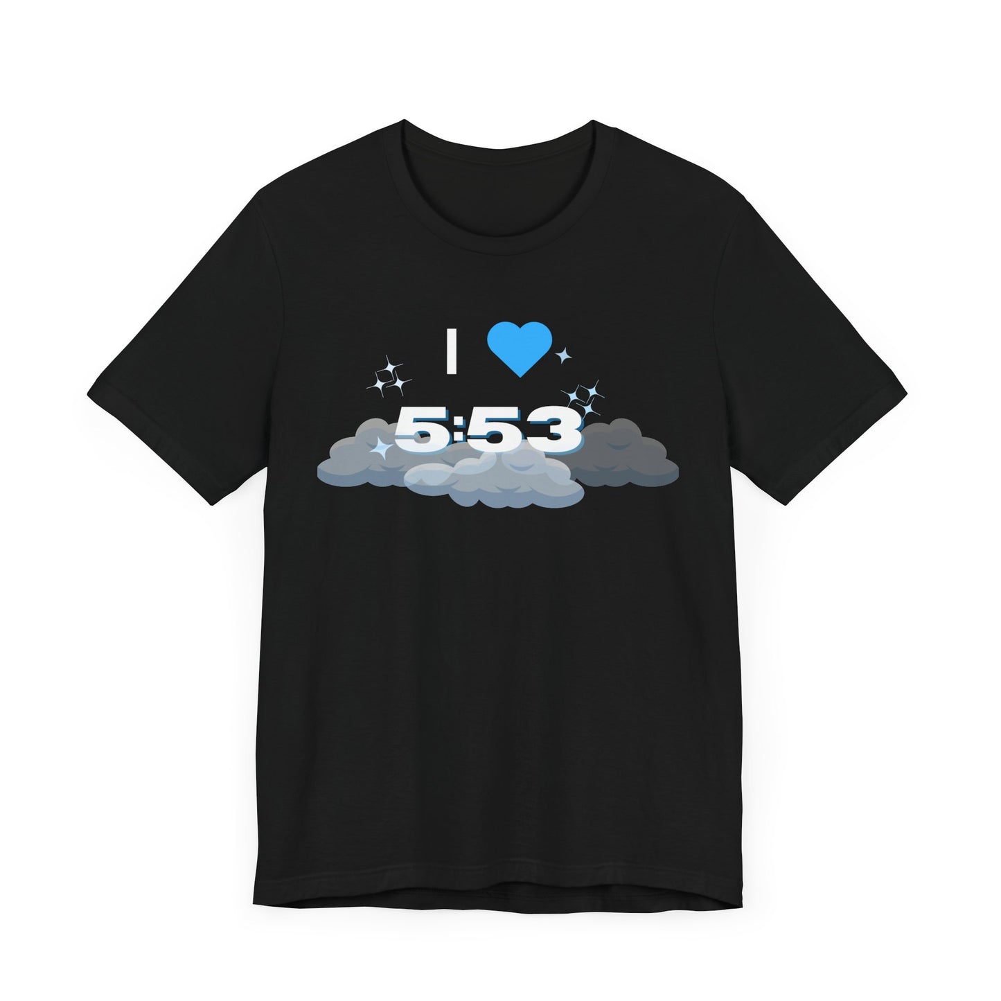 I Love 5:53 K-Pop Unisex Jersey Tee - Casual Graphic Shirt, Gift for Friends, [Occasions: Birthdays, Anniversaries, Everyday Wear]