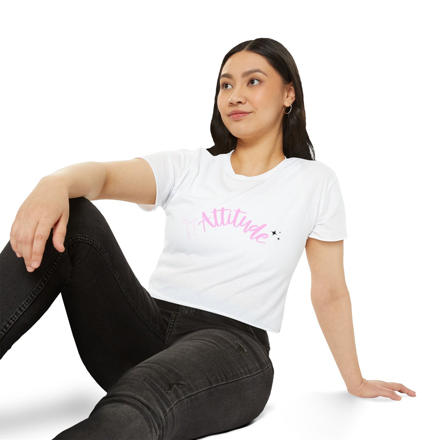 Women's Festival Crop Top - Attitude Tee, Summer Fashion, Concert Outfits, Casual Wear, Gift for Her