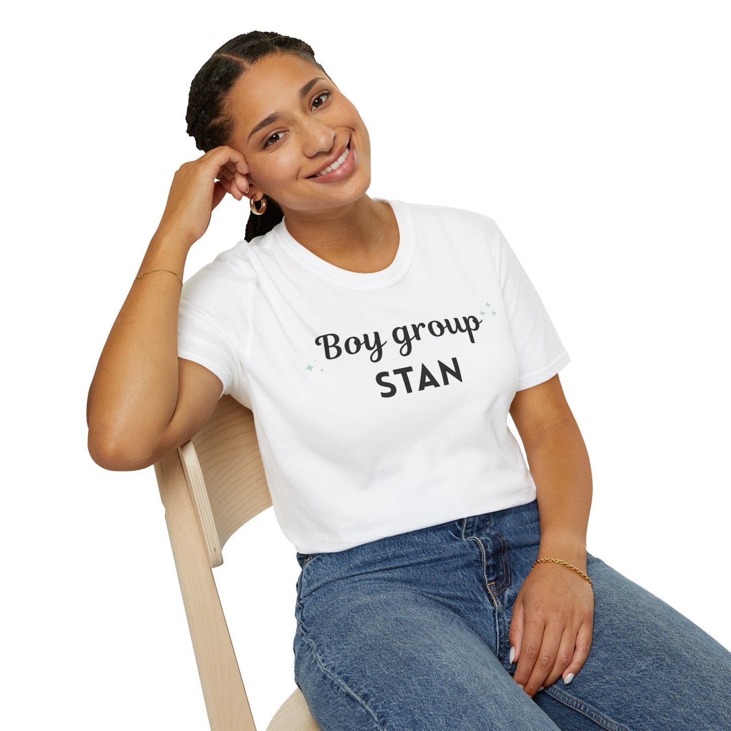 Boy Group Stan T-Shirt | Unisex Softstyle Tee for Fans | Perfect for Concerts, Casual Wear, Gifts