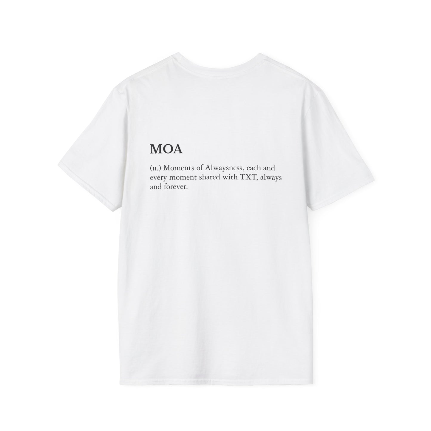 Unisex Softstyle T-Shirt - Moments of Always, Casual Wear, Gift for Her, Meaningful Quote Tee, Everyday Comfort
