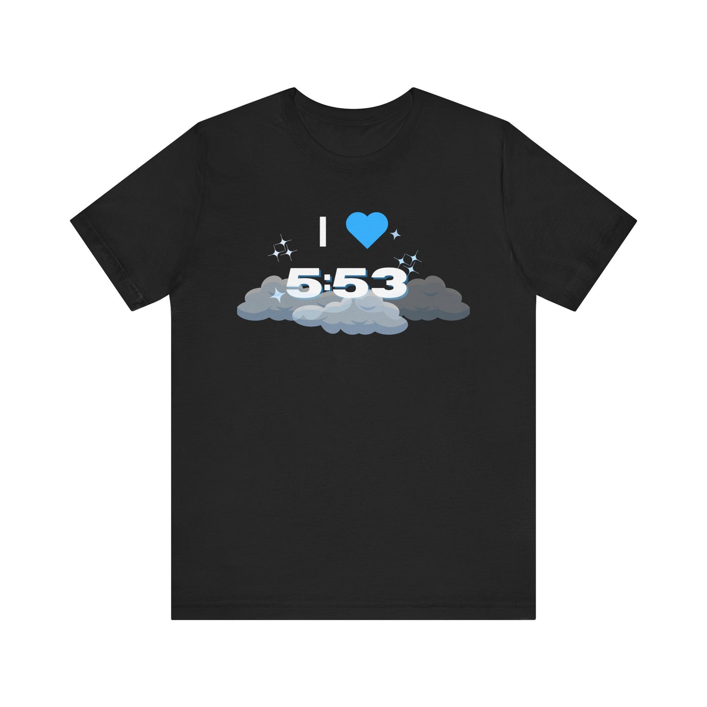 I Love 5:53 K-Pop Unisex Jersey Tee - Casual Graphic Shirt, Gift for Friends, [Occasions: Birthdays, Anniversaries, Everyday Wear]