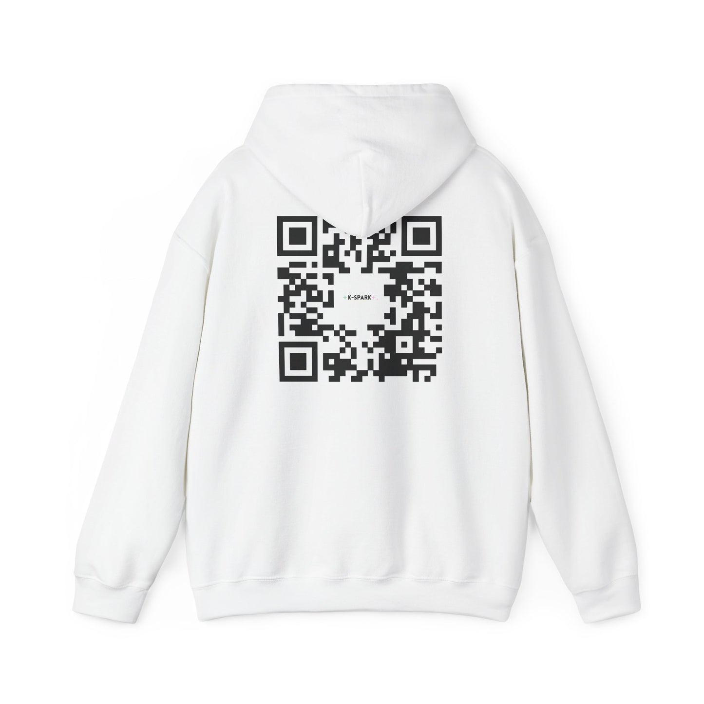 K-Pop QR Code Hoodie, Unisex Heavy Blend™ Sweatshirt for Fans, Gift for Music Lovers, Trendy Streetwear, Personalized Apparel