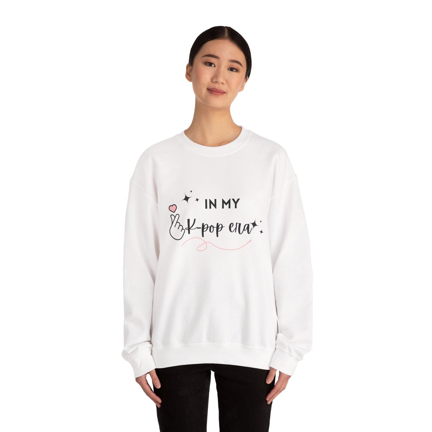 K-Pop Era Crewneck Sweatshirt, Cute Unisex K-Pop Sweatshirt, Cozy Gift for Fans, Trendy Streetwear, Soft Casual Sweatshirt