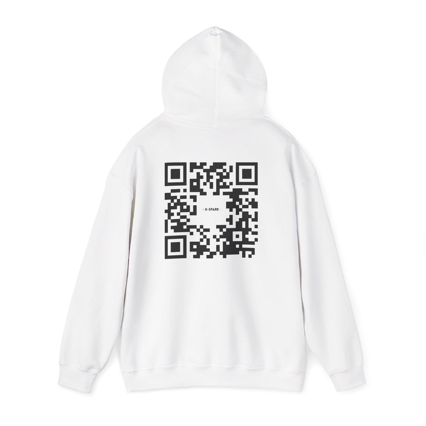 K-Pop QR Code Hoodie, Unisex Heavy Blend™ Sweatshirt for Fans, Gift for Music Lovers, Trendy Streetwear, Personalized Apparel