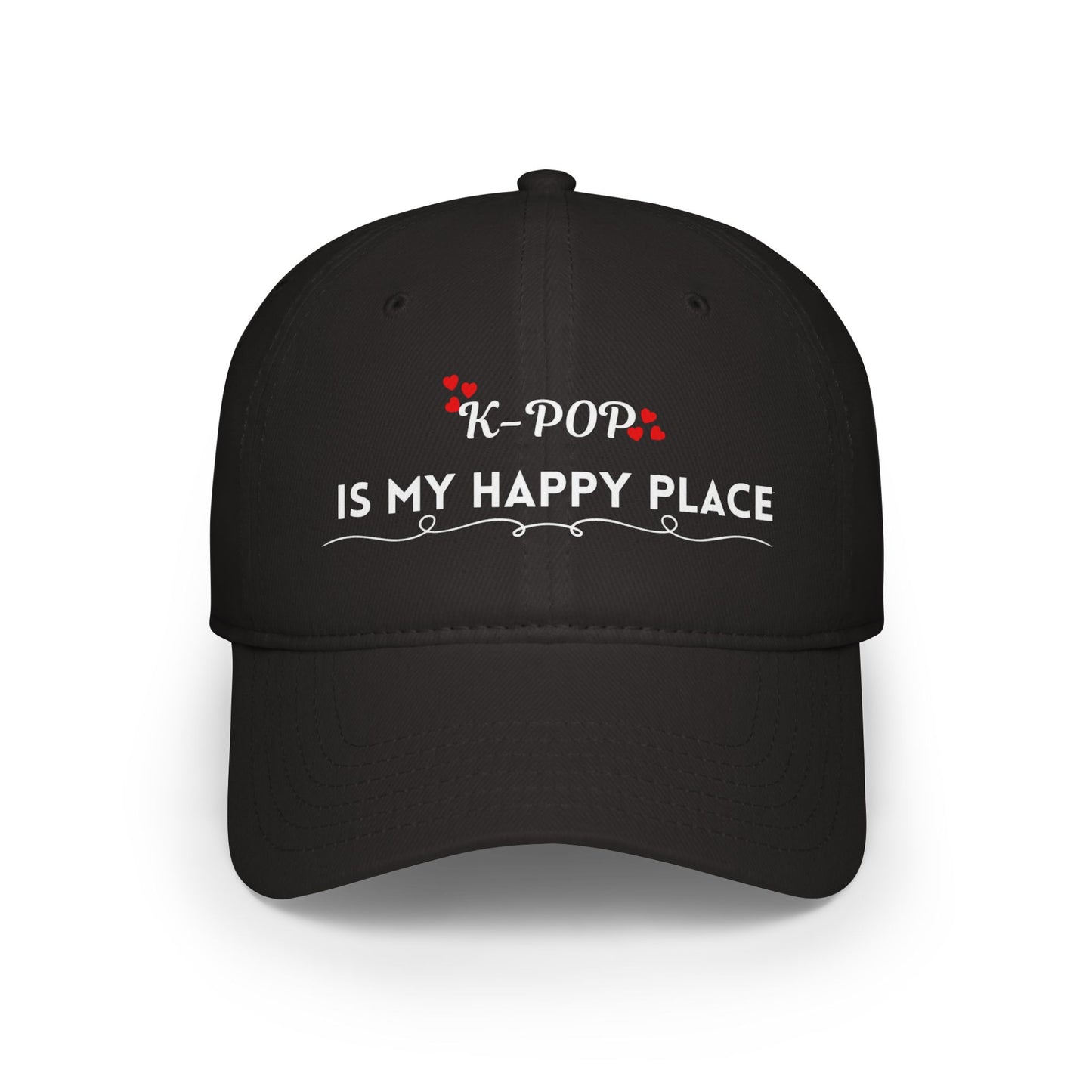 K-Pop Happy Place Baseball Cap, Trendy Hat for Music Lovers, Perfect Gift for Fans, Casual Wear, Festivals, Birthday