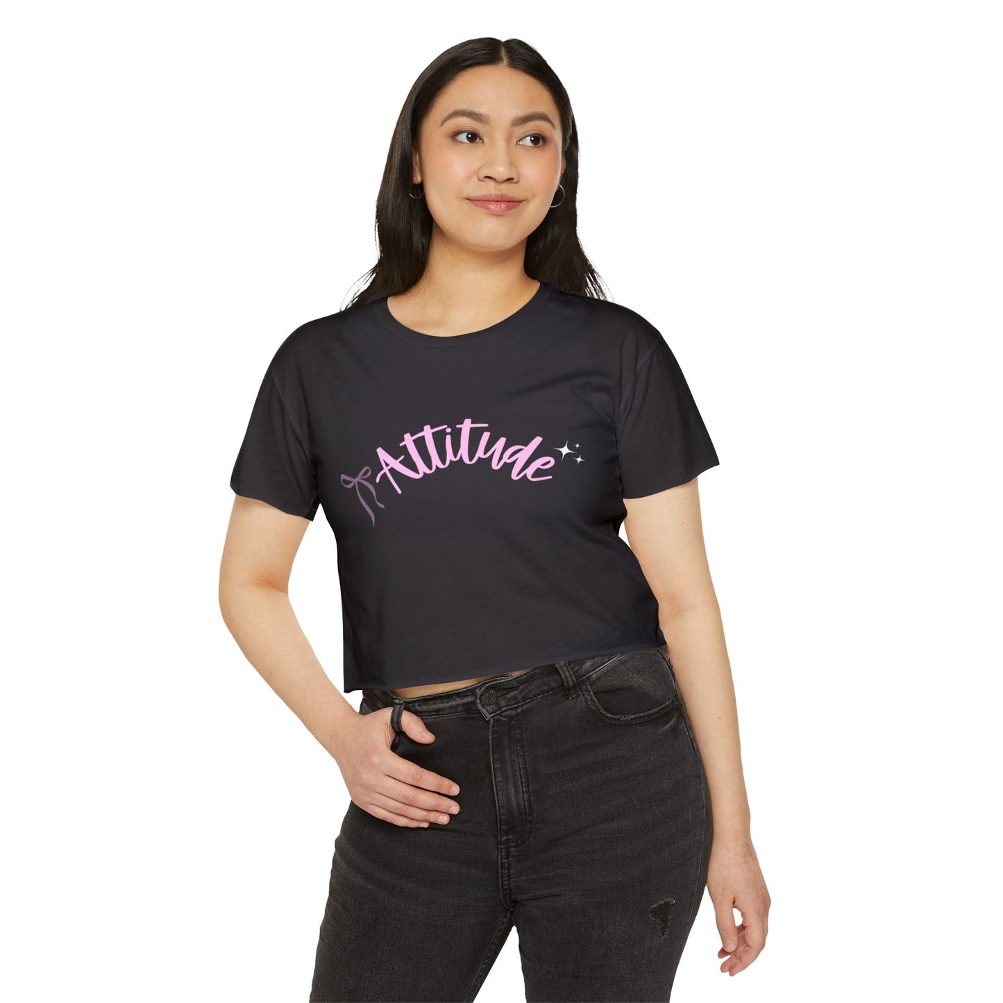 Women's Festival Crop Top - Attitude Tee, Summer Fashion, Concert Outfits, Casual Wear, Gift for Her