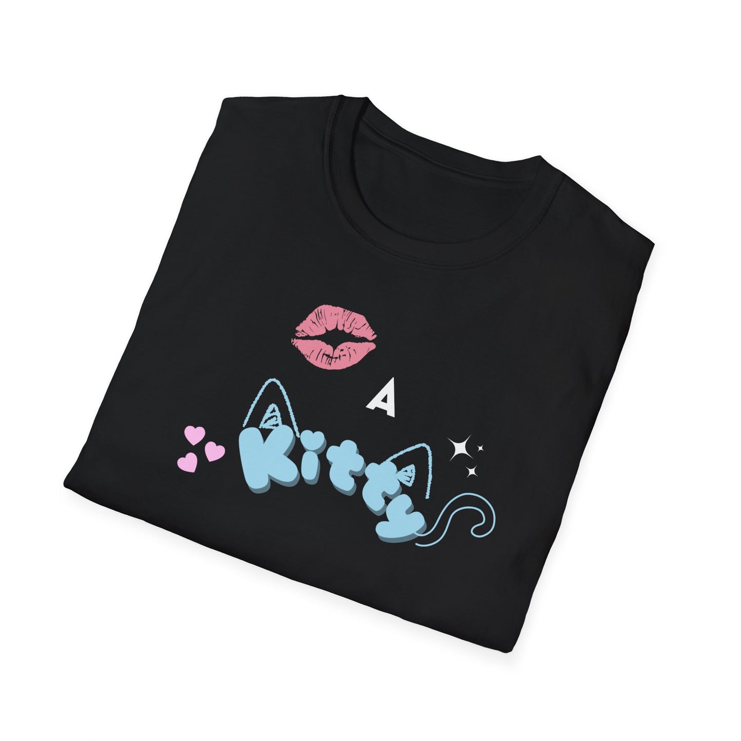 Kiss a Cat Unisex T-Shirt, Fun Graphic Tee, Animal Lover's Gift, Kawaii Apparel, Gift for Cat Lovers, Birthday Present