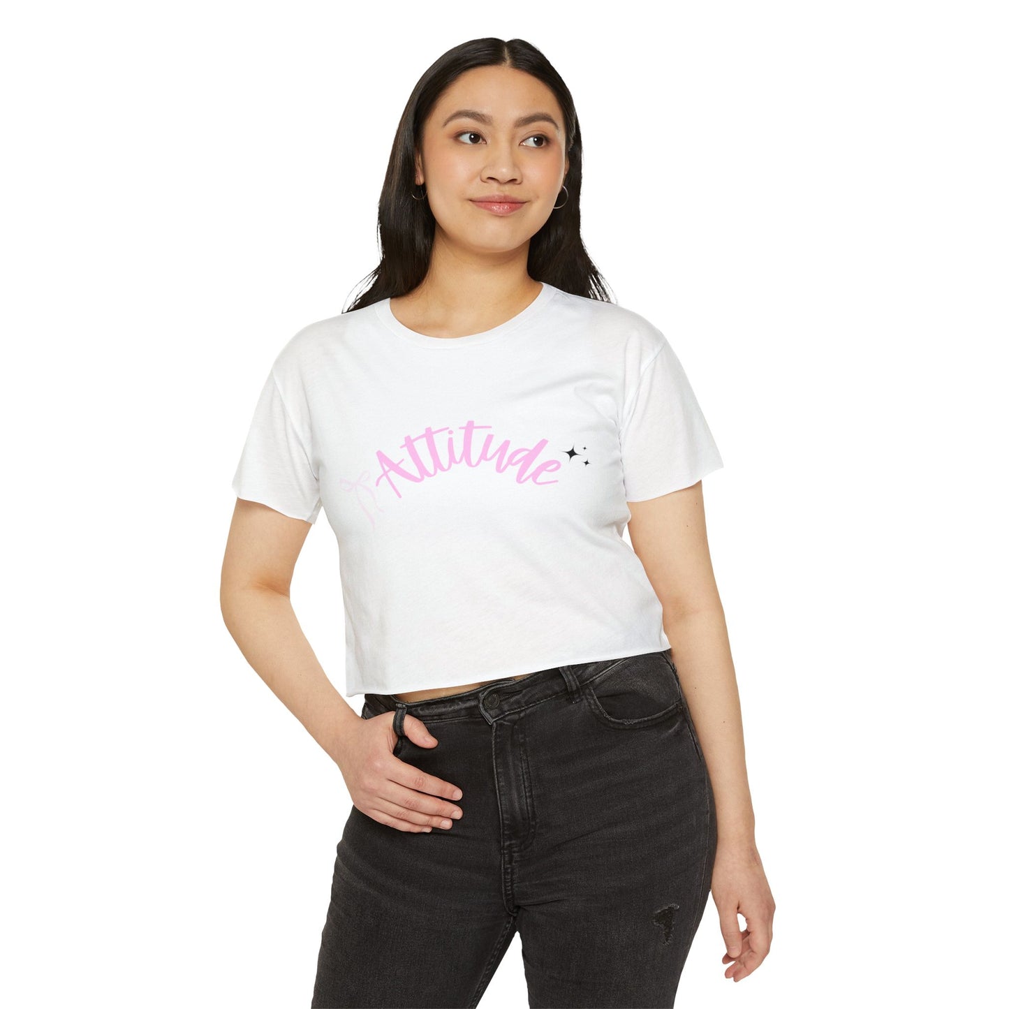 Women's Festival Crop Top - Attitude Tee, Summer Fashion, Concert Outfits, Casual Wear, Gift for Her