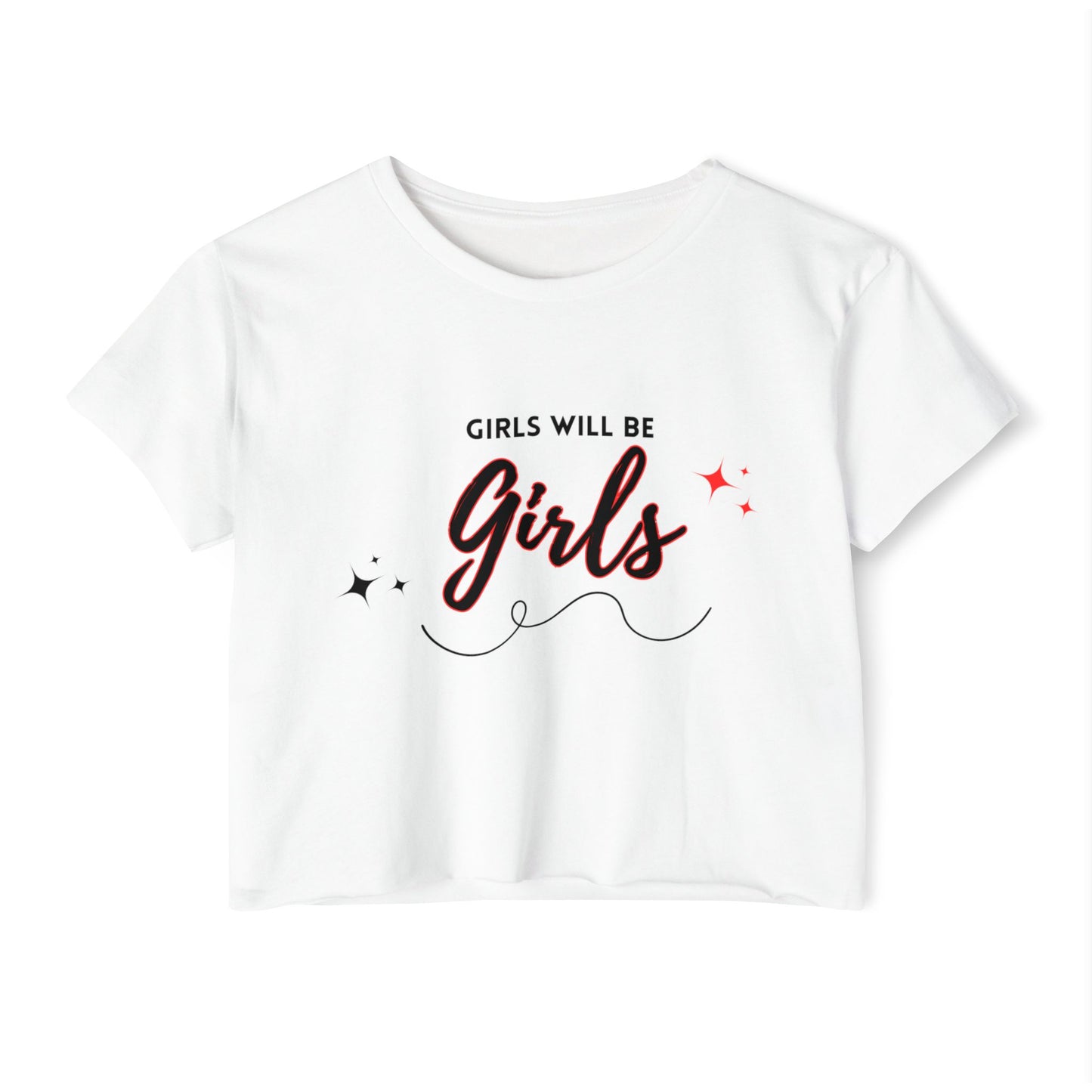 Women's Festival Crop Top - "Girls Will Be Girls"| Cute Summer Top, Festival Wear, Casual Chic, Gift for Best Friend, Everyday Style