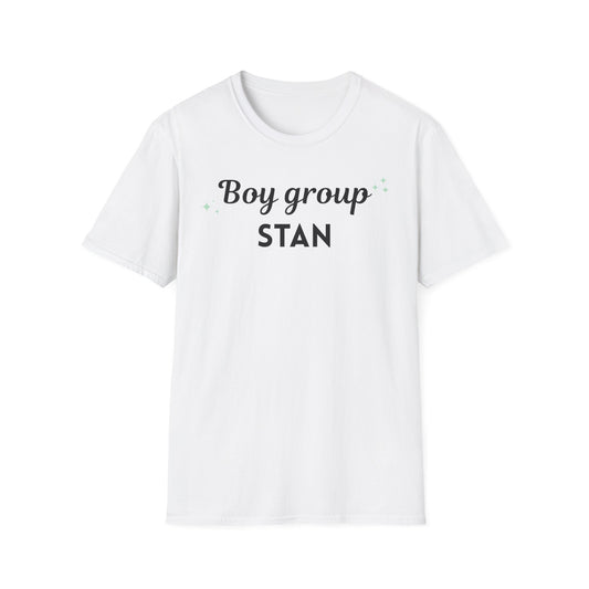 Boy Group Stan T-Shirt | Unisex Softstyle Tee for Fans | Perfect for Concerts, Casual Wear, Gifts